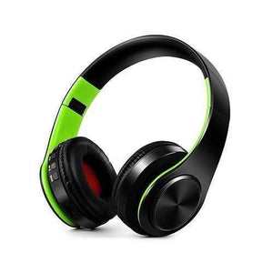 Planet Gates black green / China Wireless Headphones Bluetooth Stereo Foldable Headset Audio Mp3 Adjustable Earphones with Mic for Music