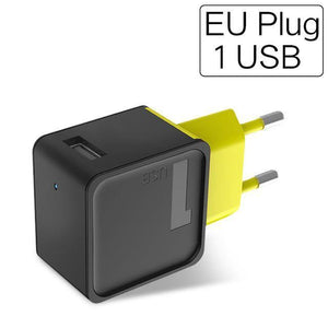 Planet Gates black green / EU 1 USB Port ROCK Mobile Phone Charger 5V1A 5V2.4A 5V4A Universal Travel Phone USB Charger, 1 2 4 USB Wall Charger for iPhone Adapter