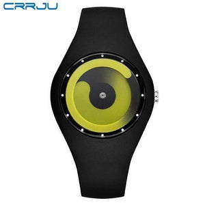 Planet Gates black green Men watch Sport Student Watch Neutral Silicone Watches Wristwatch New Waterproof Relogio Masculino