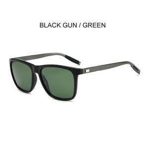 Planet Gates black-green Polarized Sunglasses Men 2021 UV400 Driver's Mirror Square Sunglasses Retro Vintage Anti-Glare Sun Glasses For Men