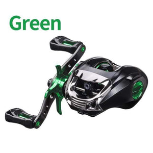 Planet Gates black green / Right Hand / United States Baitcasting Reel BT2000 8kg Drag SFS Double Brake System Saltwater Reel 6.3:1 High Speed Metal Spare Spool Fishing Reel