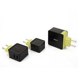 Planet Gates black green / US 1 USB Port Sugar Mobile Phone Charger, ROCK 5V1A 5V2.4A 5V4A Universal Travel Phone USB Charger, 1 2 4 USB Wall Charger for iPhone Adapter