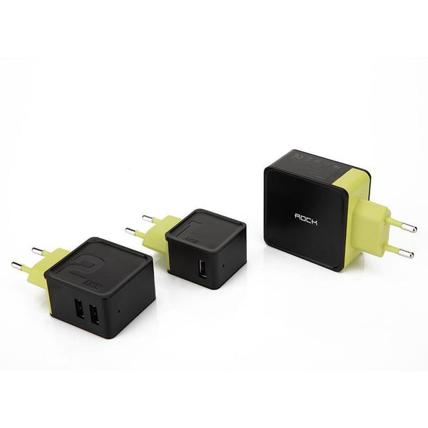 Planet Gates black green / US 1 USB Port Sugar Mobile Phone Charger, ROCK 5V1A 5V2.4A 5V4A Universal Travel Phone USB Charger, 1 2 4 USB Wall Charger for iPhone Adapter