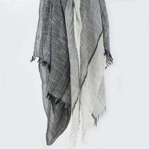 Planet Gates Black grey beige New Desian Women Cotton Winter Black Scarf Men Soft Wrinkle Unisex Long Shawl&Wrap Ring Scarf Big Size 80*205cm M199