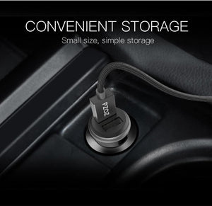 Planet Gates Black Grey PZOZ Mini USB Car Charger Dual USB 3.1A Charging Mobile Phone Tablet GPS Universal Fast charging Car-Charger Adapter Accessories
