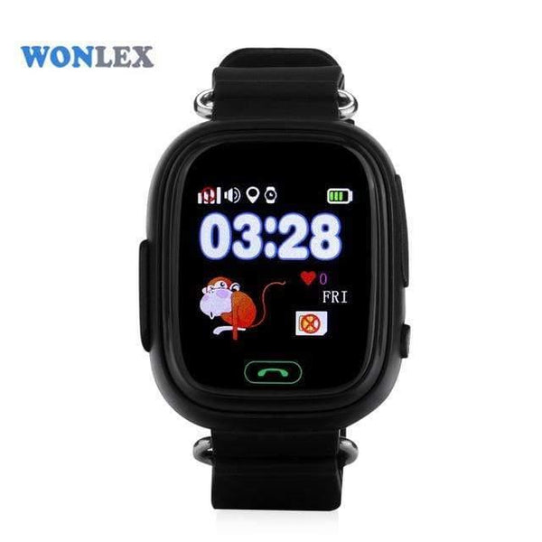 Planet Gates Black GW100 MTK2503 LBS/GPS/Beidou/WIFI Positioning Touch Screen Smart Phone Kids GPS Watch Children Tracker Anti-Lost Watch