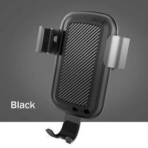 Planet Gates Black H&A Qi Wireless Charger Car Holder For iPhone X 10 For Samsung S8 S9 Fast Car Mount Wireless Charging Phone Holder Stand Charger