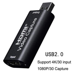 Planet Gates Black H1111Z 4K Video Capture Card USB3.0 2.0 HDMI Video Grabber Record Box for PS4 Game DVD Camcorder Camera Recording Live Streaming