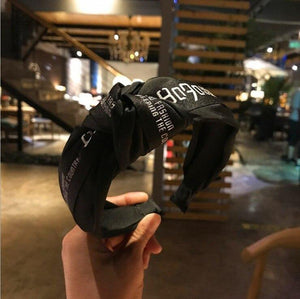 Fashion Wide Side Knot Hairband For Women  Turban Hair Accessories Knot Hair Band High Quality Hair Hoop