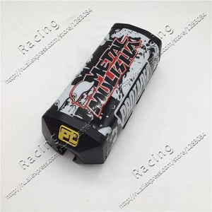 Planet Gates black Handlebar Pads 2.0 Square Fat Bar Cheat Pad Metal Mulisha Handlebar Protector Chest 22cm 28cm Pit Dirt Bike Motorcross