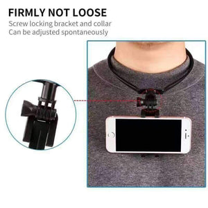 Planet Gates Black Hands Free Phone Mount Wearable Smartphone Holder for iPhone Samsung Action Camera Gopro Camcorder POV Neck Mobile Phone holder