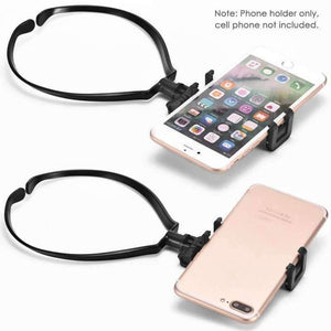 Planet Gates Black Hands Free Phone Mount Wearable Smartphone Holder for iPhone Samsung Action Camera Gopro Camcorder POV Neck Mobile Phone holder