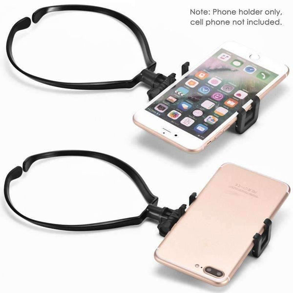 Planet Gates Black Hands Free Phone Mount Wearable Smartphone Holder for iPhone Samsung Action Camera Gopro Camcorder POV Neck Mobile Phone holder