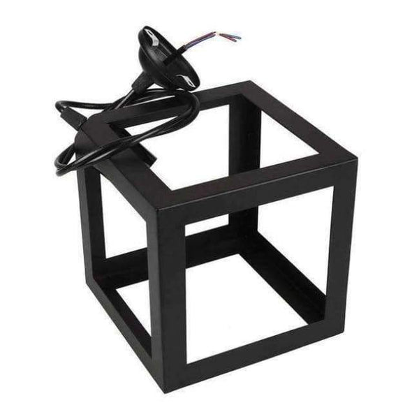 Planet Gates Black Hanging Light Square Lampshade E27 Bulb Retro Ceiling Light Fitting Lamp Guard Wire Cage Lamp Cover Lamp shades Chandelier