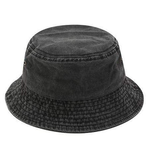 Planet Gates Black / head 55-58cm Fisherman Hat Panama Denim Bucket Hats Outdoor Men Women Washed Cotton Bucket Cap Fashion Hip Hop Gorros Bob Hat