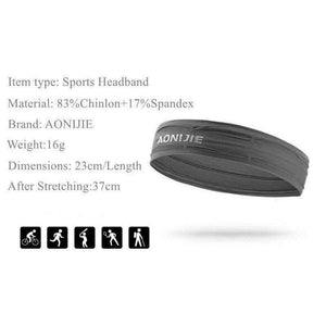 Planet Gates Black Headband Sport Elastics Sweatband Anti Sweat Hairband Yoga Accessories Gym Fitness Tennis Running Fitness Headband