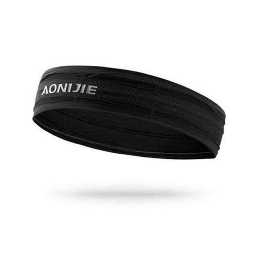 Planet Gates Black Headband Sport Elastics Sweatband Anti Sweat Hairband Yoga Accessories Gym Fitness Tennis Running Fitness Headband