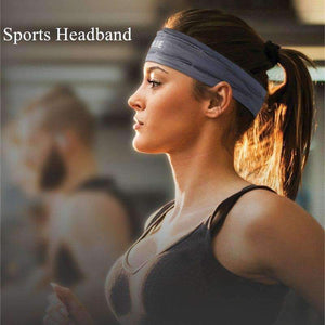 Planet Gates Black Headband Sport Elastics Sweatband Anti Sweat Hairband Yoga Accessories Gym Fitness Tennis Running Fitness Headband
