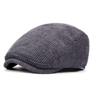 Planet Gates Black High Quality Retro Hats Adult Men's Striped Cabbie Flatcap Autumn Winter Newsboy Caps