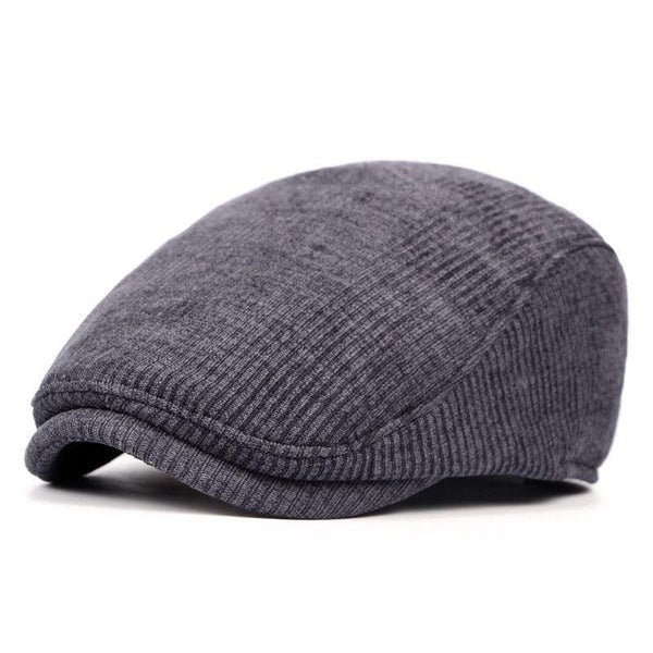 Planet Gates Black High Quality Retro Hats Adult Men's Striped Cabbie Flatcap Autumn Winter Newsboy Caps