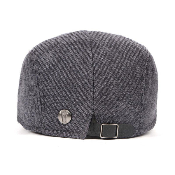 Planet Gates Black High Quality Retro Hats Adult Men's Striped Cabbie Flatcap Autumn Winter Newsboy Caps