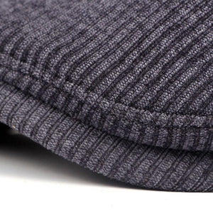 Planet Gates Black High Quality Retro Hats Adult Men's Striped Cabbie Flatcap Autumn Winter Newsboy Caps