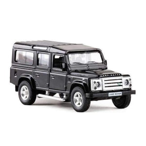 Planet Gates Black High Simulation 1:36 RMZ City Land Defender SUV Alloy Diecast Models Car Toys Pull Back Cars Off-road Vehicle For Kids Toy Gifts