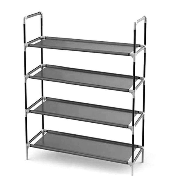 Planet Gates Black Home Shelf 4 Storage New Black Living Gray Bedroom Multi-functional Shelves room Layers Metal Shoes Room Square Four
