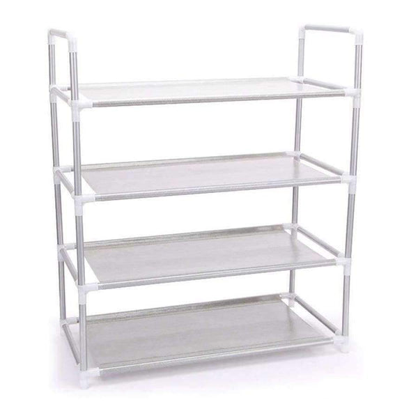 Planet Gates Black Home Shelf 4 Storage New Black Living Gray Bedroom Multi-functional Shelves room Layers Metal Shoes Room Square Four