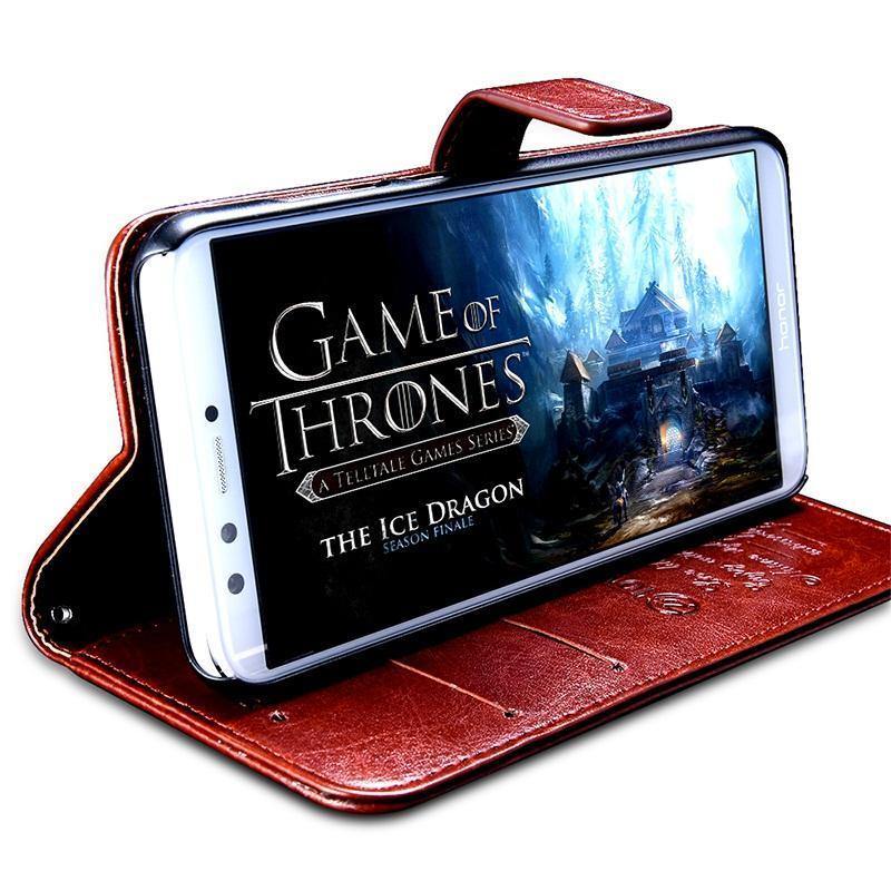 Planet Gates Black / honor 9 lite TOMKAS Wallet Case For Huawei Honor 9 Lite Cover On Luxury Retro PU Leather Flip Phone Case For Huawei Honor 10 Cases Covers On