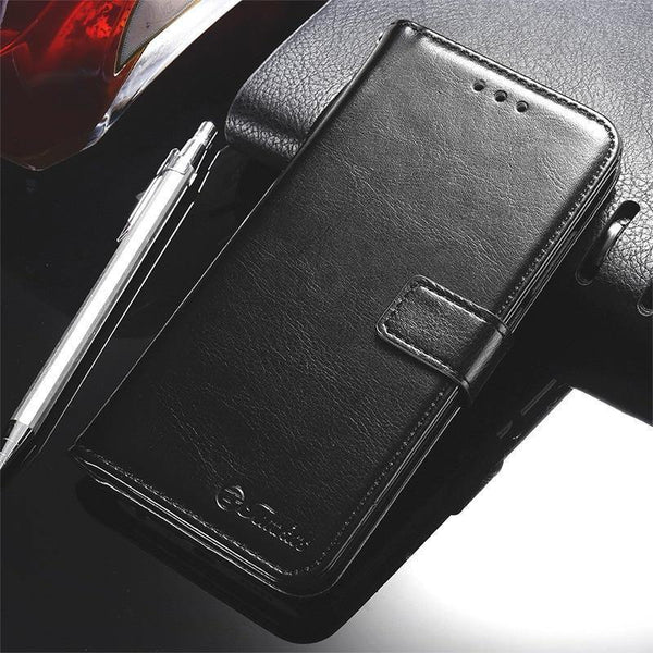 Planet Gates Black / honor 9 lite TOMKAS Wallet Case For Huawei Honor 9 Lite Cover On Luxury Retro PU Leather Flip Phone Case For Huawei Honor 10 Cases Covers On