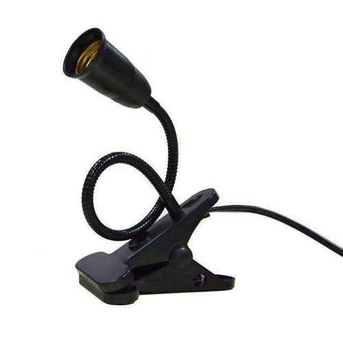 Planet Gates Black housing / Not include Bulb Adjustable 360 Degree Twisted Flexible Metal Tubing LED Light Clip-On Reading Lamp Book light Book Reader Mini Bright Desk Lamps