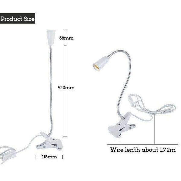 Adjustable 360 Degree Twisted Flexible Metal Tubing Led Light Clip-On Reading Lamp Book Light Book Reader Mini Bright Desk Lamps