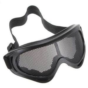 Planet Gates BLACK Hunting Hiking Airsoft Net Tactical Shock Resistance Eyes Protecting Outdoor Sports Metal Mesh Glasses Goggle