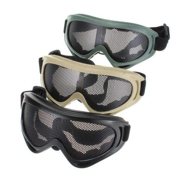 Planet Gates BLACK Hunting Hiking Airsoft Net Tactical Shock Resistance Eyes Protecting Outdoor Sports Metal Mesh Glasses Goggle