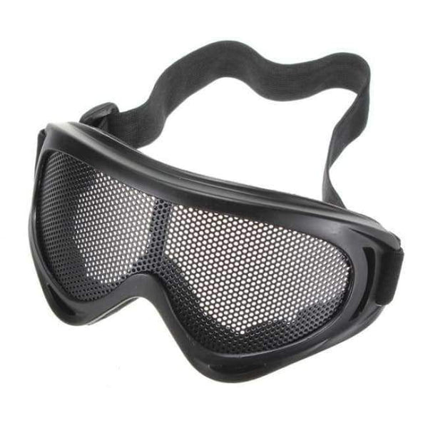 Planet Gates BLACK Hunting Hiking Airsoft Net Tactical Shock Resistance Eyes Protecting Outdoor Sports Metal Mesh Glasses Goggle