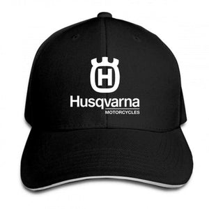 Planet Gates Black Husqvarna Baseball Cap Snapback Caps Motorcycle logo casquette Hat For Men Custom Hats