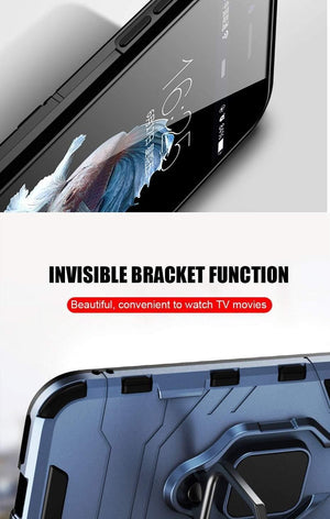 Planet Gates Black / I6 6s ZNP Shockproof Armor Stand Case For iphone 6 6s 7 Plus 5 5S With Holder Ring Cover Cases For iphone 7 8 X Plus SE Phone Cases