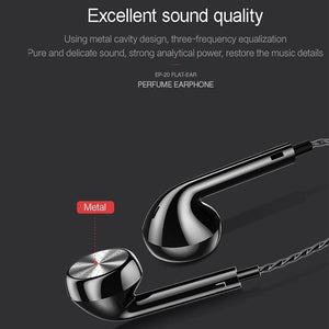 Planet Gates Black In-Ear Perfume Earphones USAMS EP-20 Stereo Headset 3.5mm inear Wired Earphone With Microphone Aromatherapy