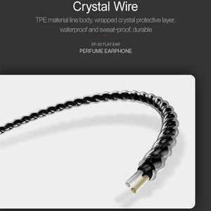 Planet Gates Black In-Ear Perfume Earphones USAMS EP-20 Stereo Headset 3.5mm inear Wired Earphone With Microphone Aromatherapy