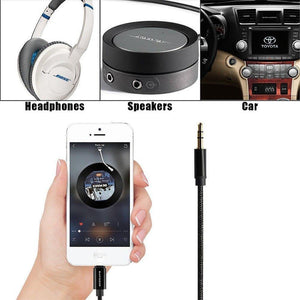 Planet Gates black IOS to 3.5mm Male Jack AUX Audio Music Stereo Adapter Cable Home Car Audio Extension Cord 1M For iPhone 7 8 Plus X XS XR