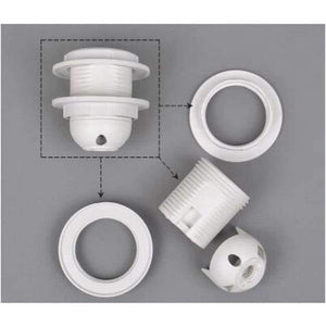 Planet Gates Black IWHD DIY Fitting E27 Lamp Bulb Holder E14 Black White 110v-220v Lighting Accessory Fitting E27 Socket Base Portalmapara