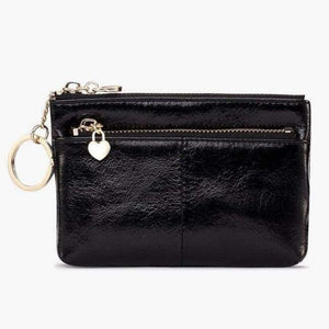 Planet Gates Black Jamarna Women Coin Purse Genuine Leather Oil Wax Female Card Holder Red Coin Organizer Key Pouch Small Coin Purse Wallets New