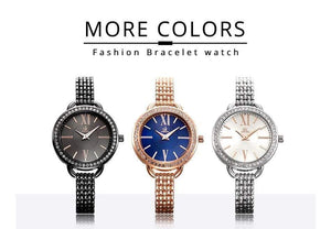 Jewelry Gifts For Women's Luxury Black Steel Quartz Watch Brand Women Watches Fashion Ladies Clock Relogio Feminino - Planet Gates