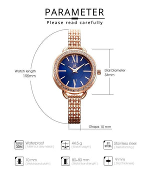 Planet Gates black Jewelry Gifts For Women's Luxury Black Steel Quartz Watch Brand Women Watches Fashion Ladies Clock Relogio Feminino