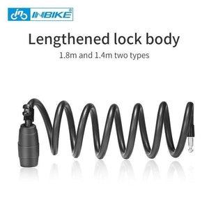 Planet Gates Black Key 180cm Bike Lock 1.8m 1.4m Bicycle Cable Lock Anti-theft Lock with 3 Keys Cycling Steel Wire Security MTB Road Bicycle Locks