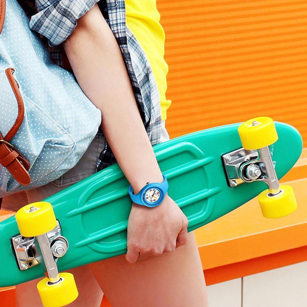 Planet Gates Black Kids Watch Colorful Quartz Wristwatch 50M Waterproof Alarm Clock Boys Girls Children Watches Reloj Mujer