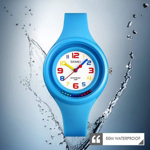 Planet Gates Black Kids Watch Colorful Quartz Wristwatch 50M Waterproof Alarm Clock Boys Girls Children Watches Reloj Mujer