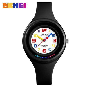 Planet Gates Black Kids Watch Colorful Quartz Wristwatch 50M Waterproof Alarm Clock Boys Girls Children Watches Reloj Mujer