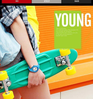 Planet Gates Black Kids Watch Colorful Quartz Wristwatch 50M Waterproof Alarm Clock Boys Girls Children Watches Reloj Mujer